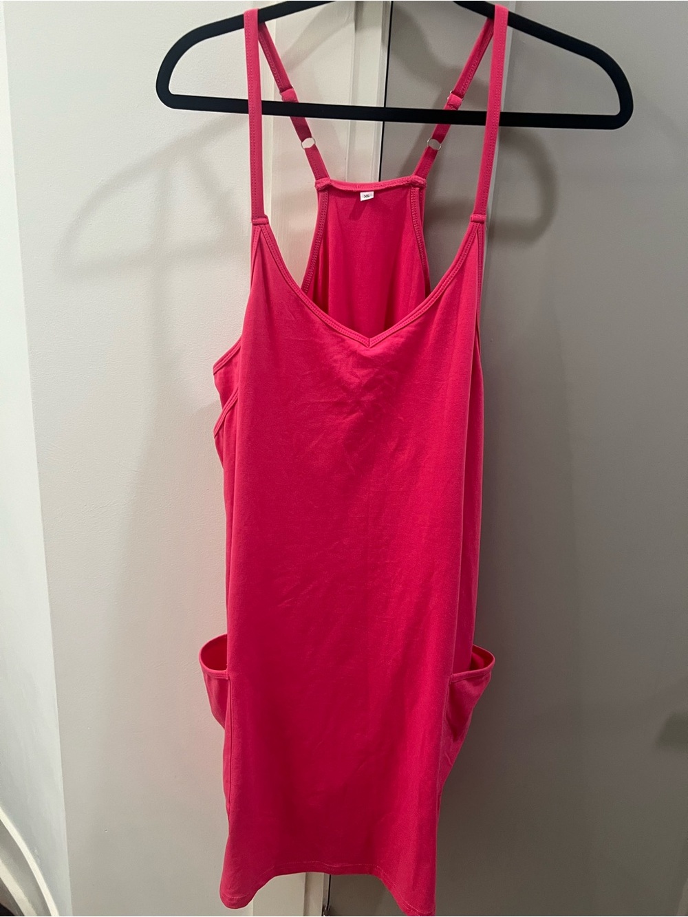 Women's Hot Pink Romper with built in shorts